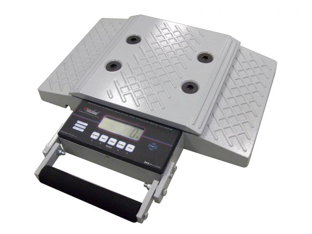 Vehicle weighing solutions with portable wheel scales by HKM