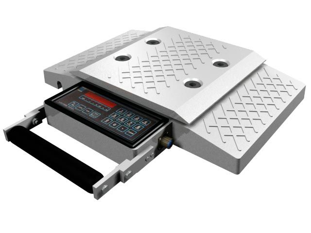 Vehicle weighing solutions with portable wheel scales by HKM