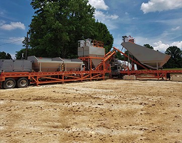 mobile cement batch plant using massload industrial weigh hopper load cells