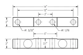 ML-1200-25K, 35K Load Cell assembly By Massload Technologies